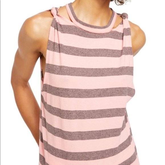 Free People Twist Stripe Tank Top - Picture 1 of 5